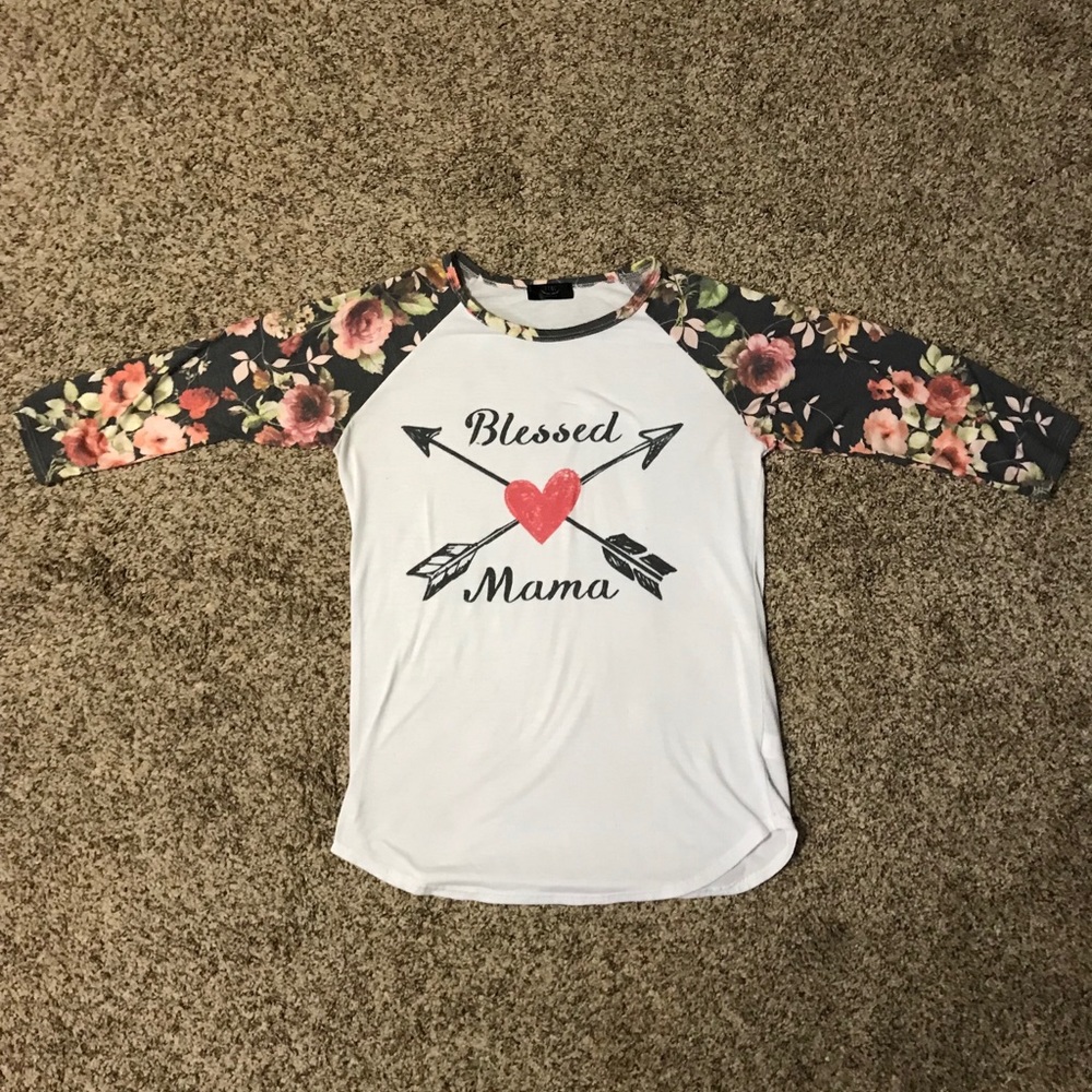 XSOLDX Blessed mama raglan
